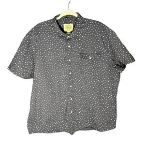 ST. JOHN'S BAY MEN'S BLUE SHORT SLEEVE BUTTON DOWN SHIRT SIZE XXL